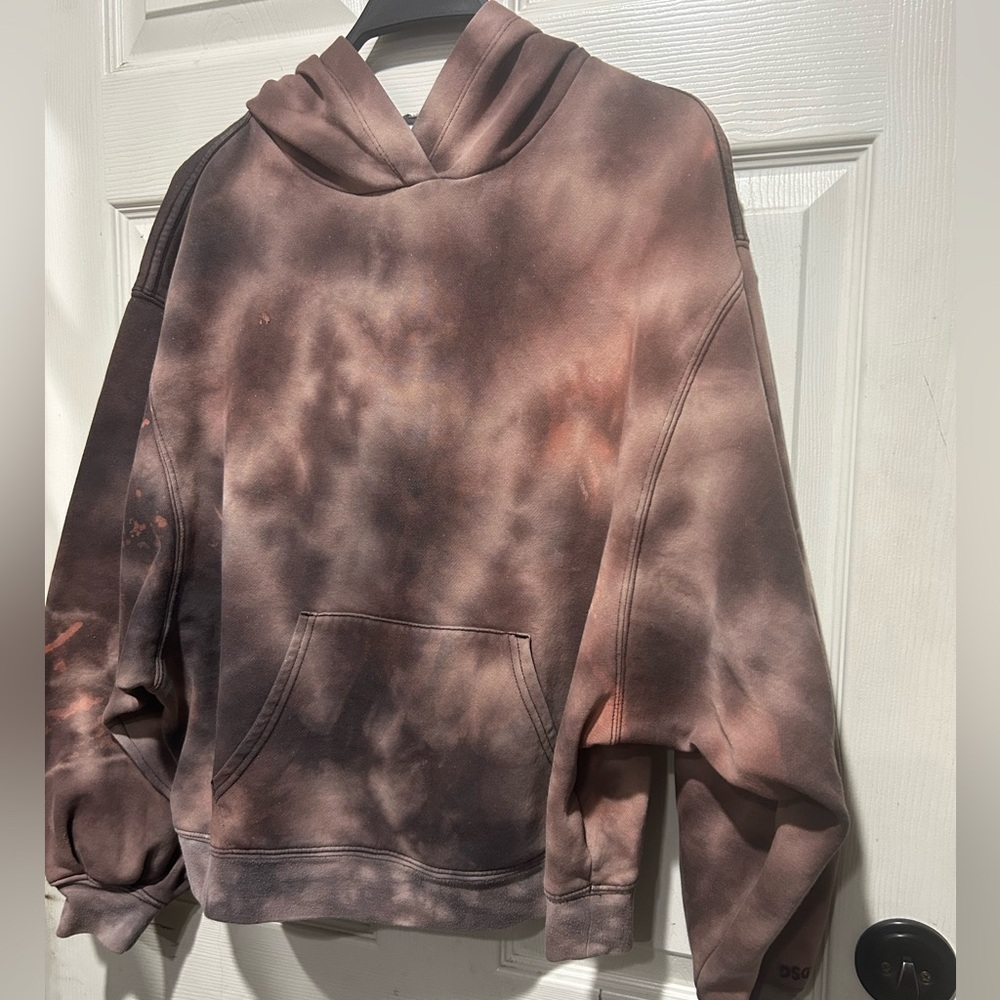 DSG oversized brown tie dye hoodie Size M #tie-dye #hoodie